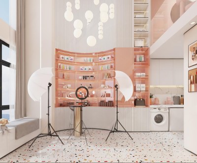 现代直播间3D模型下载